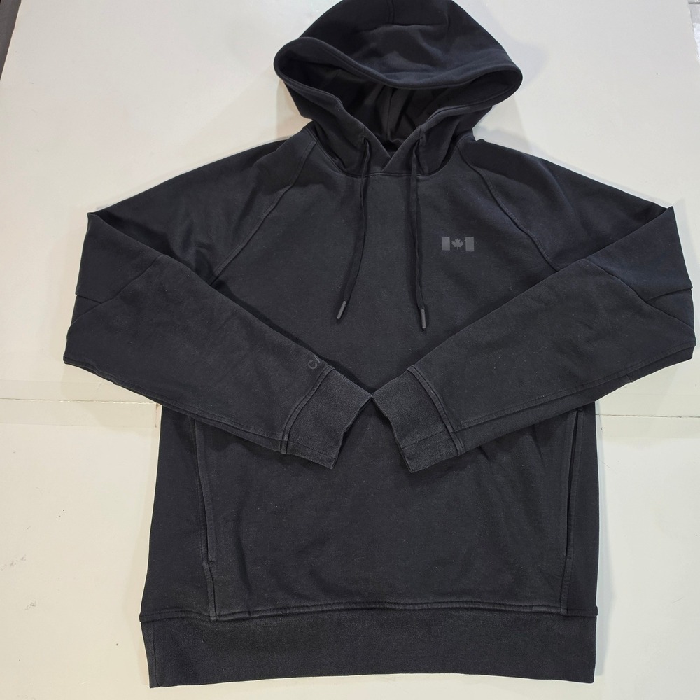 Lululemon Team Canada City Sweat Pullover Hoodie Black Oversized XS Mens Olympic